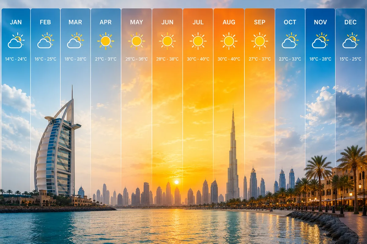 Dubai Weather by Month