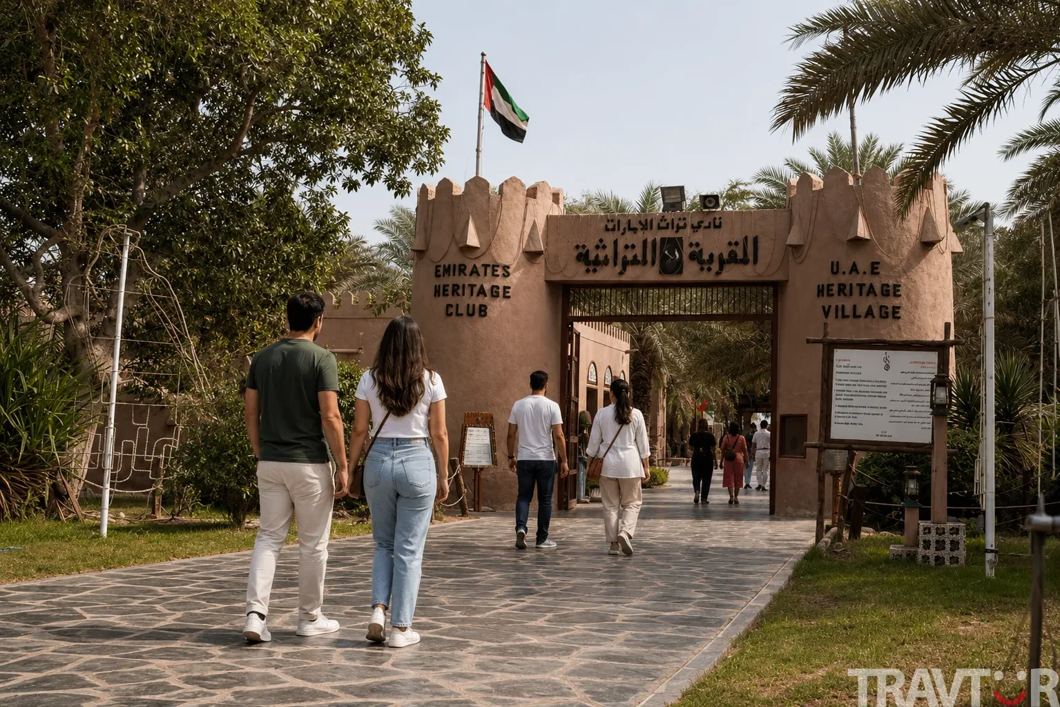 Abu Dhabi Heritage Village from Dubai