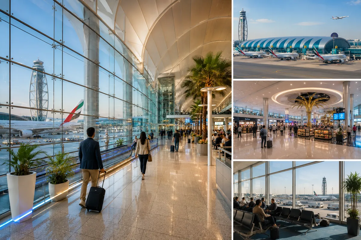 Dubai Layover Guide: 4 Perfect Itineraries for 2026 1 Dubai layover guide with airport and skyline