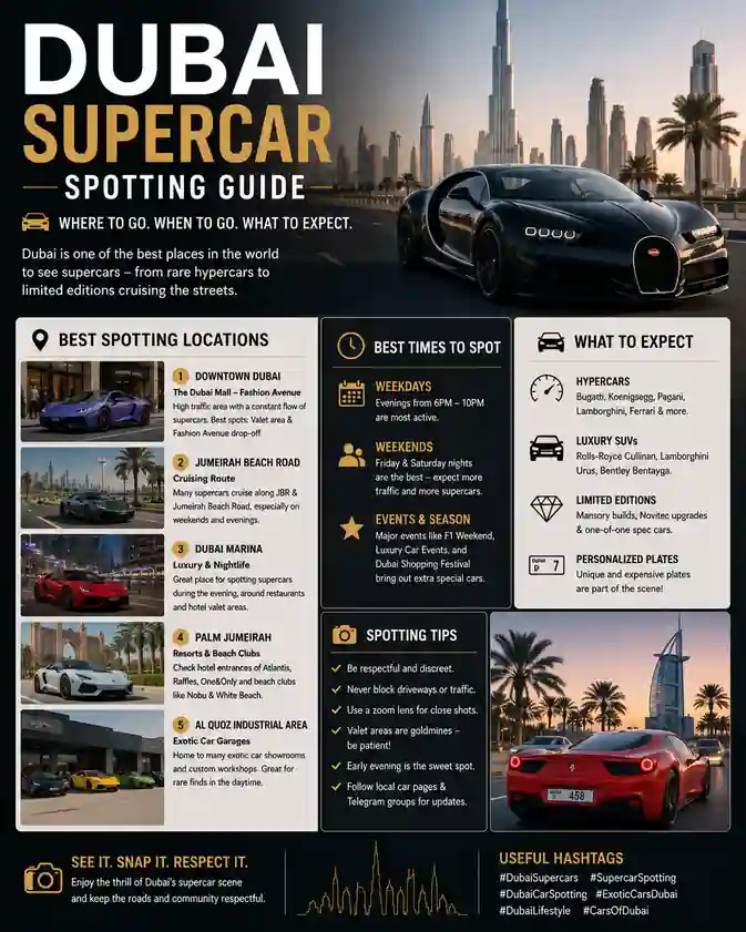 Dubai Supercar Spotting Guide